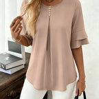 Hadelinde | Blouse élégante à boutons