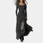 NKEM | Robe longue imprimée léopard