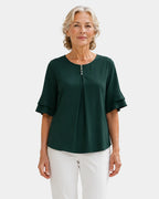 Hadelinde | Blouse élégante à boutons