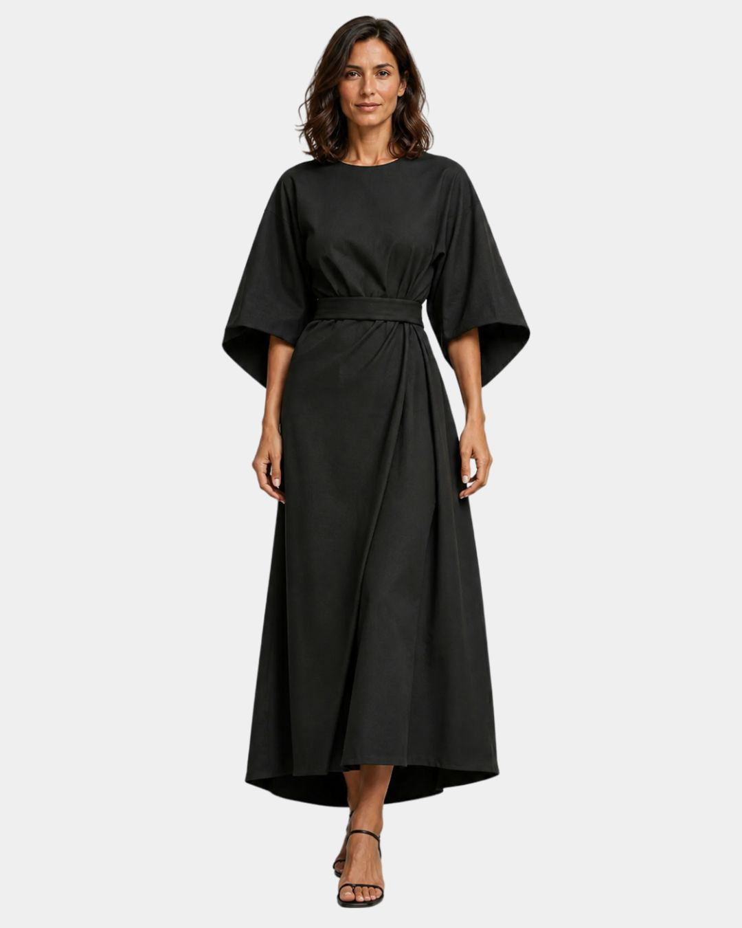 Ariane | Robe Maxi à Manches Kimono