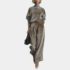 Aurélie | Ensemble en velours casual à col haut pour femme