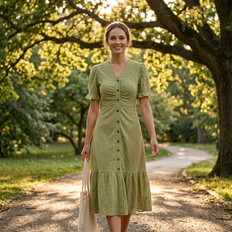 Delmine | Robe chemise légère