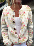 Kerensa™ | Cardigan en maille floral vintage