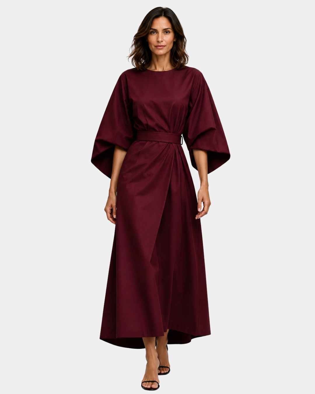Ariane | Robe Maxi à Manches Kimono