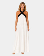 Iva | Robe maxi avec bretelles croisées
