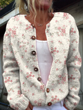 Evanthea™ | Cardigan en maille floral vintage