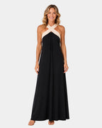 Iva | Robe maxi avec bretelles croisées