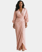 Sidonie | Robe Maxi Minimaliste Rose