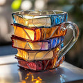 Tasse 3D Unique et Artisanale pour les Passionnés de Lecture