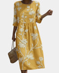 Ghislaine | Robe Fleurie Élégante
