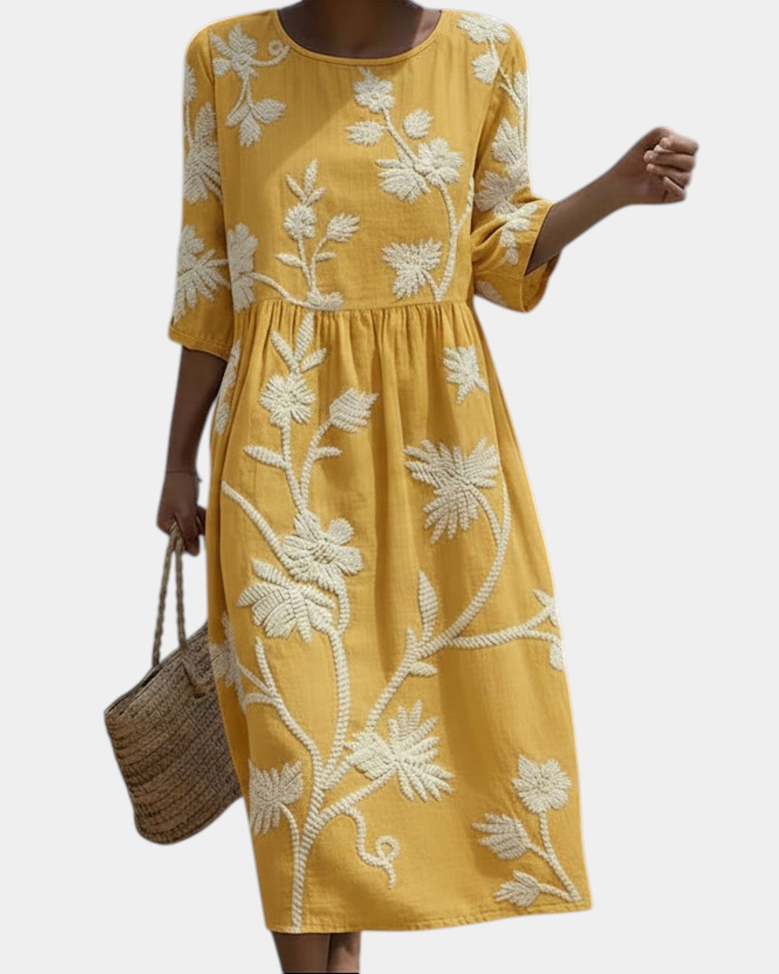 Ghislaine | Robe Fleurie Élégante
