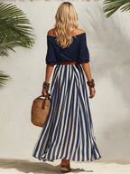 Étiennette | Ensemble blouse et jupe style méditerranéen