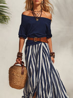 Étiennette | Ensemble blouse et jupe style méditerranéen