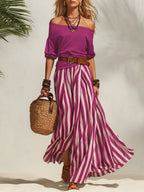 Étiennette | Ensemble blouse et jupe style méditerranéen