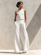 Aymone | Ensemble pantalon et blouse au design moderne