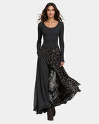 NKEM | Robe longue imprimée léopard