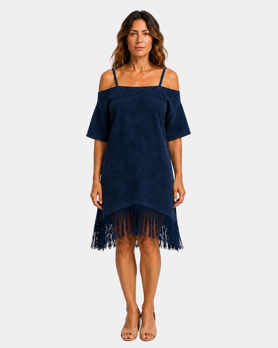 Héloïsette | Robe à bretelles avec franges