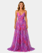 Giselle | Robe longue à imprimé floral