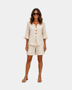 Auberte | Ensemble short et blouse