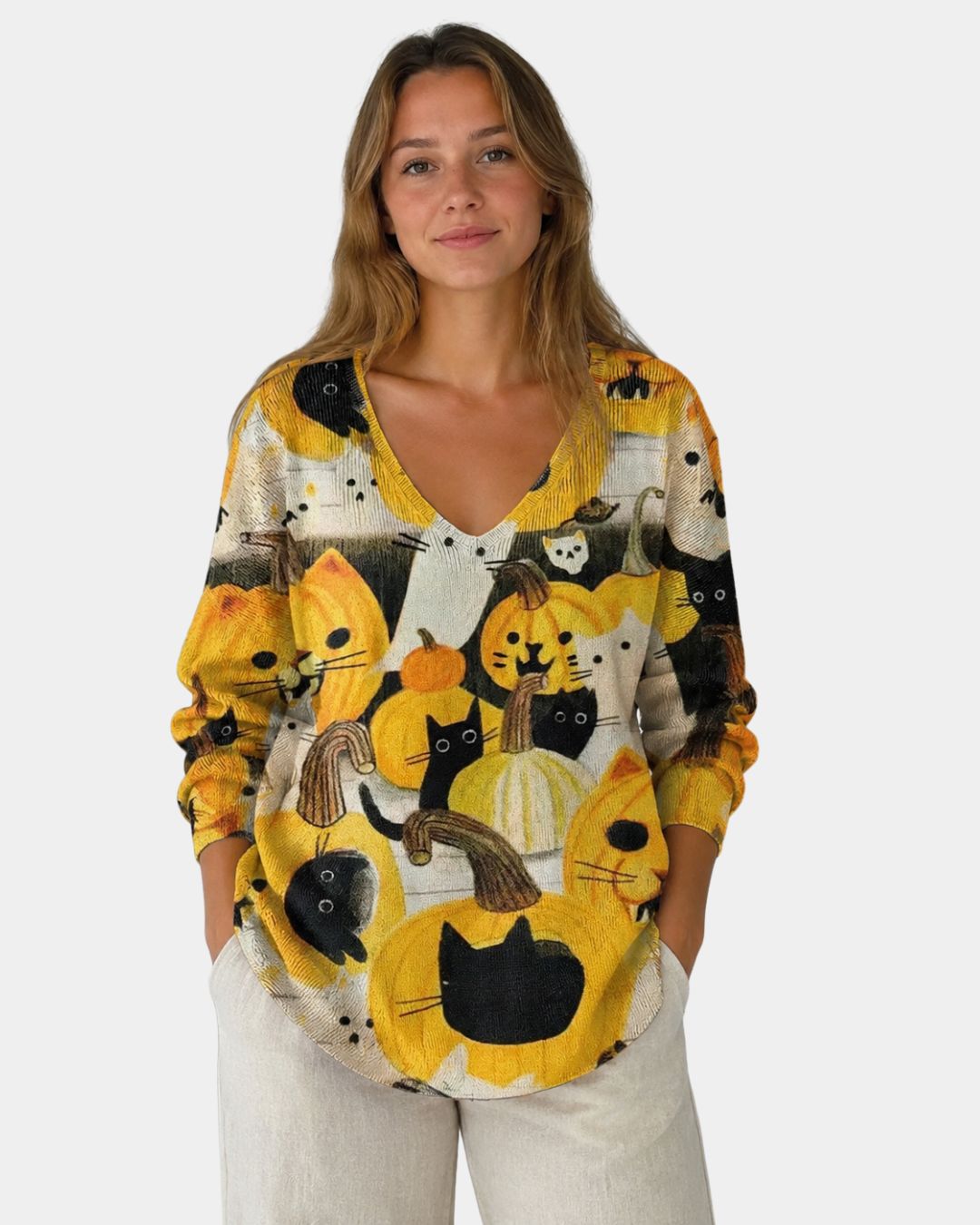 Adeline | Pull à col en V