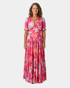 Césarie | Robe longue à fleurs