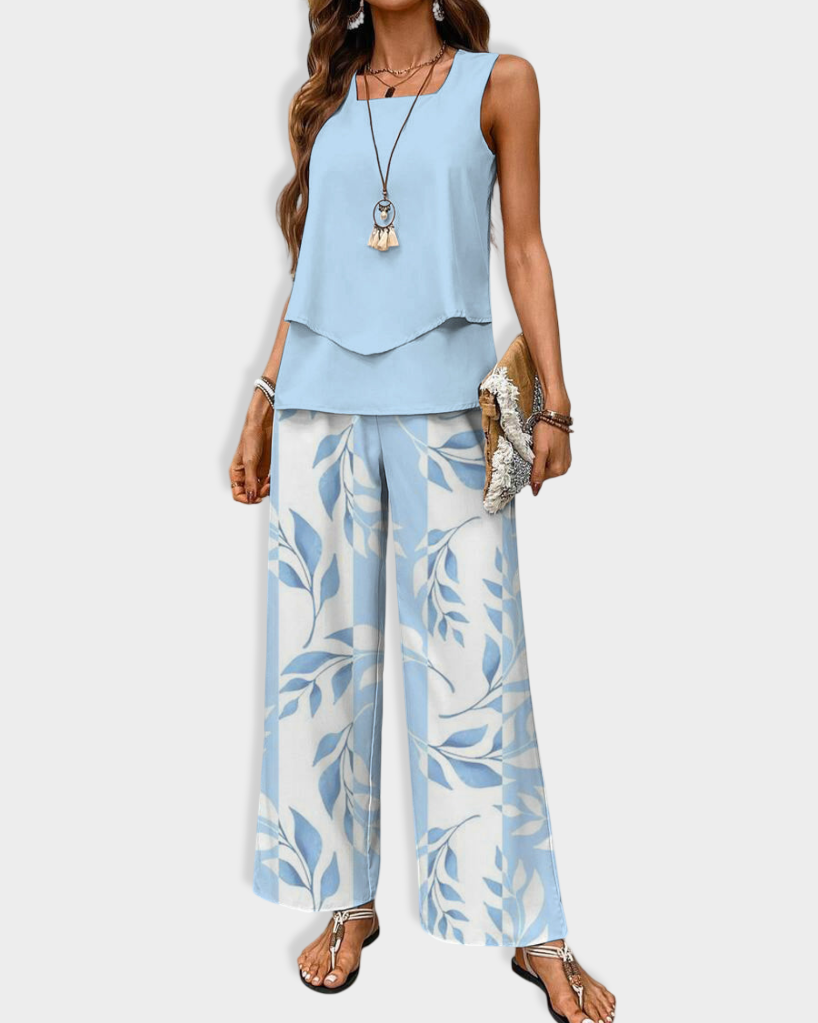 Averie | Ensemble pantalon et blouse élégante