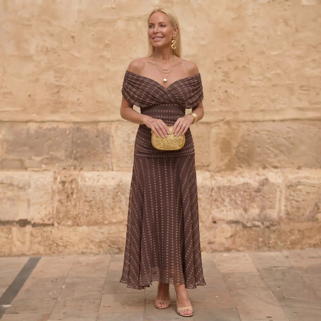 Célise | Robe fluide géométrique