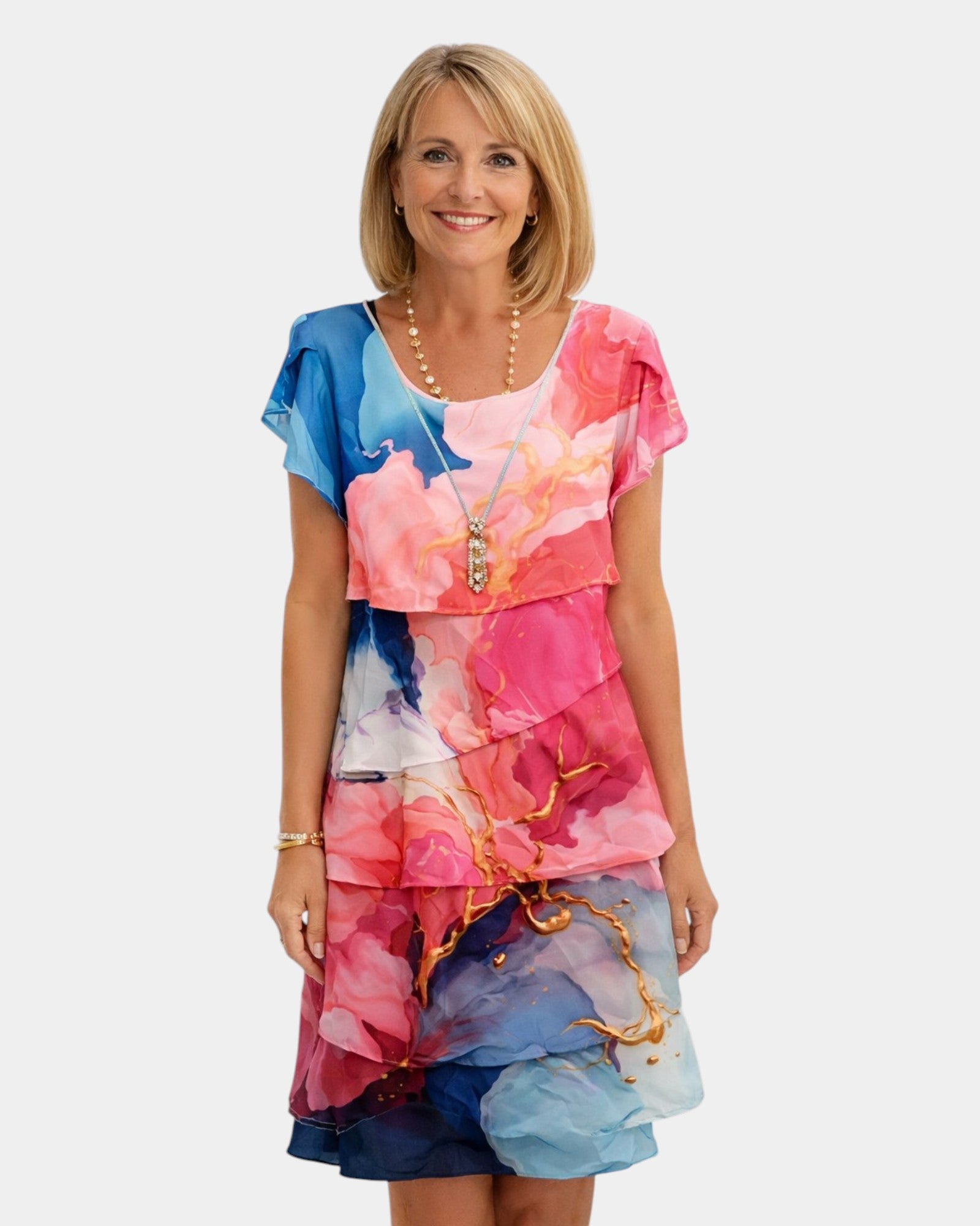 Caroline | Robe à volants élégante et confortable