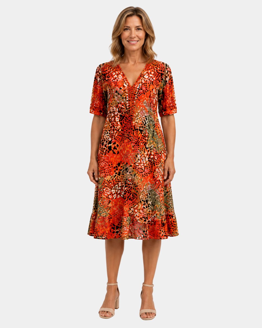 Adèle | Robe avec décolleté en V