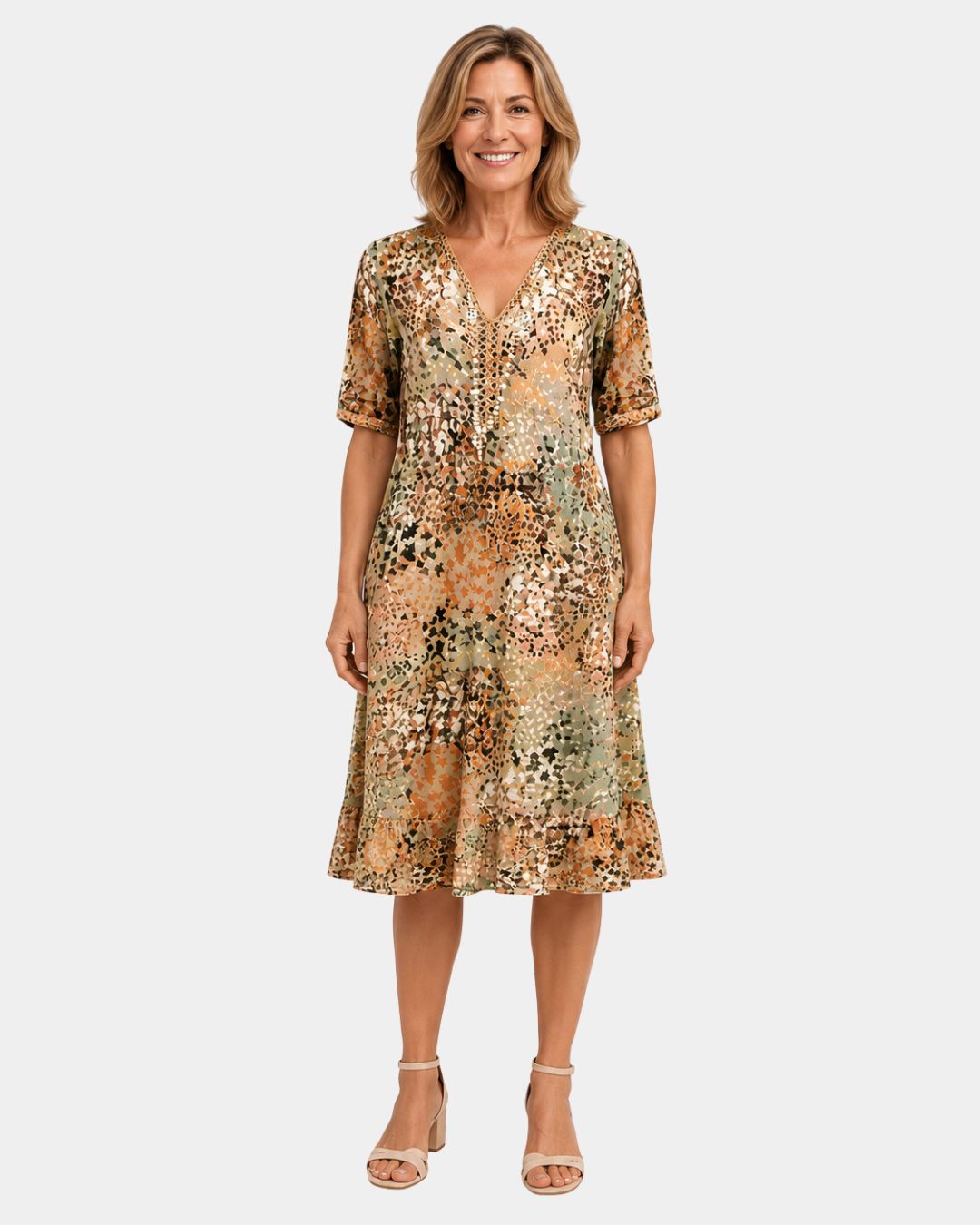 Adèle | Robe avec décolleté en V