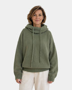 Marie | Pull Douillet avec Col Haut et Capuche