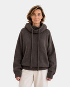 Marie | Pull Douillet avec Col Haut et Capuche