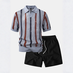 Polo à V et Pantalons Courts