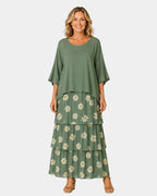 Agnès | Élégant Robe Maxi Fluide