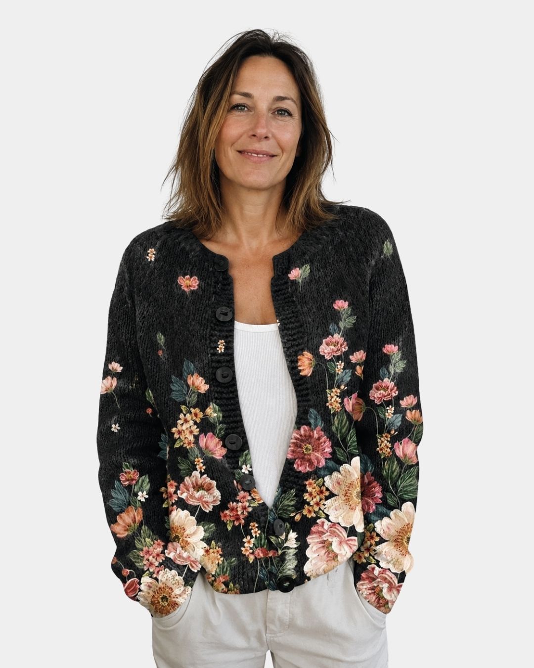 Kivara | Cardigan floral vintage