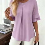 Hadelinde | Blouse élégante à boutons