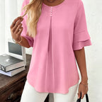 Hadelinde | Blouse élégante à boutons