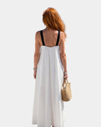 Ména | Robe midi à décolleté croisé