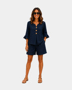 Auberte | Ensemble short et blouse