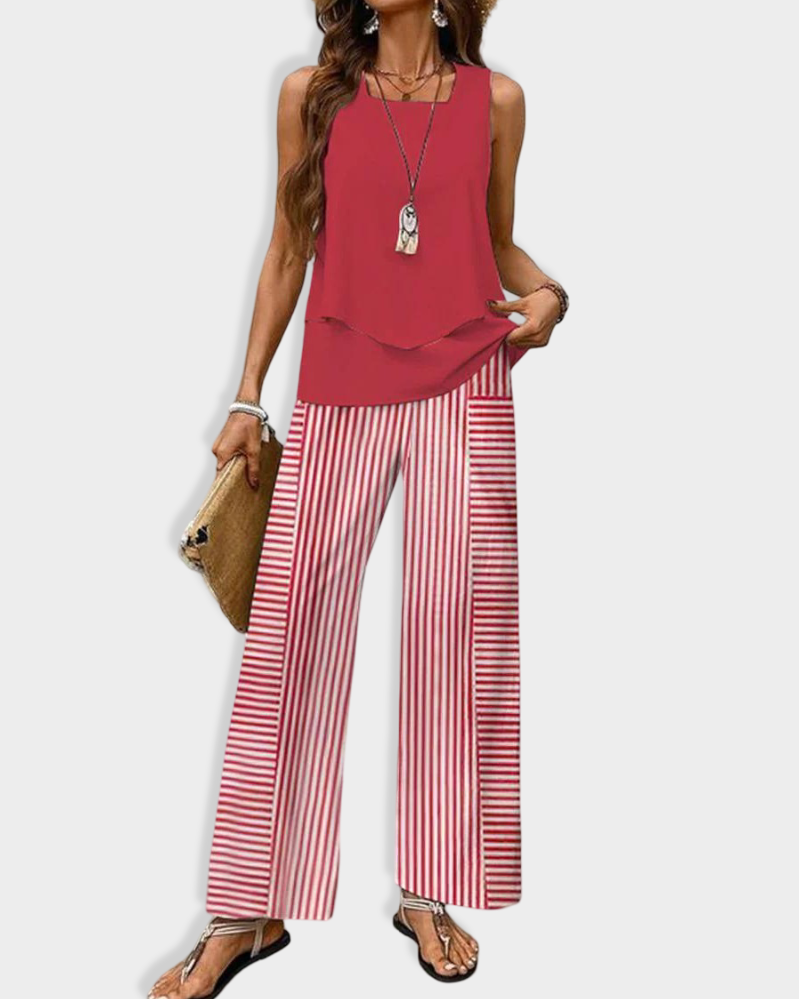 Averie | Ensemble pantalon et blouse élégante