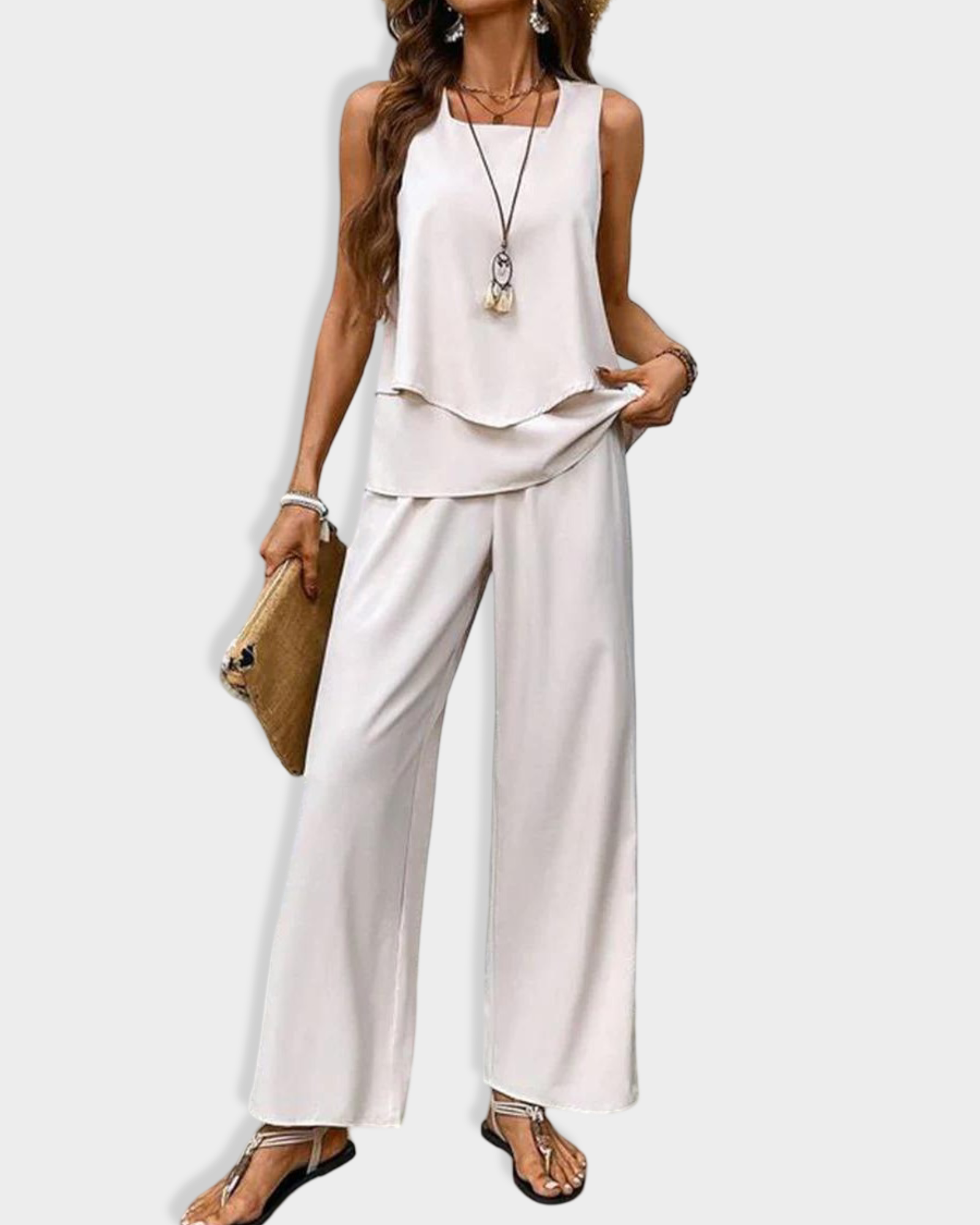 Averie | Ensemble pantalon et blouse élégante
