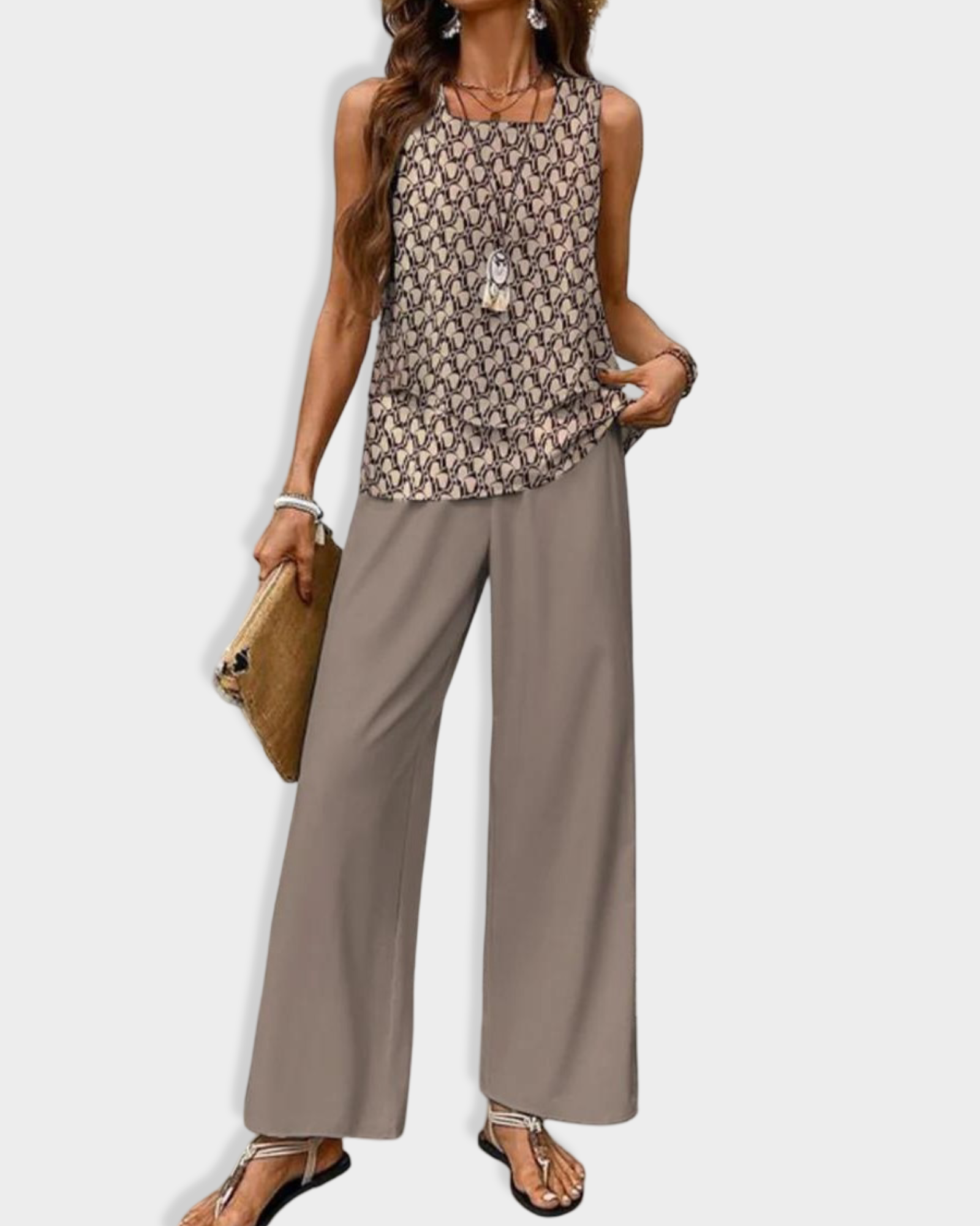 Averie | Ensemble pantalon et blouse élégante