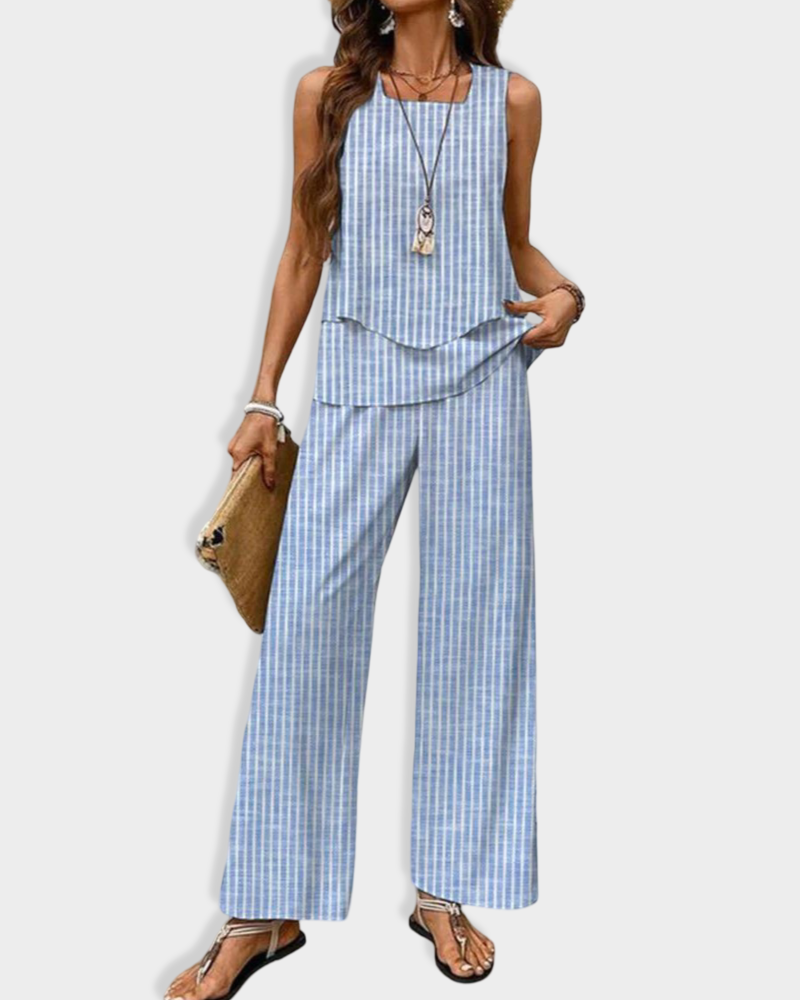Averie | Ensemble pantalon et blouse élégante