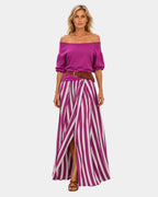 Étiennette | Ensemble blouse et jupe style méditerranéen