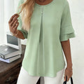 Hadelinde | Blouse élégante à boutons