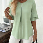 Hadelinde | Blouse élégante à boutons