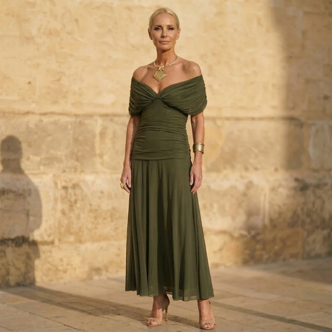 Corline | Robe verte élégante