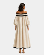 Cindy | Robe maxi à épaules dénudées