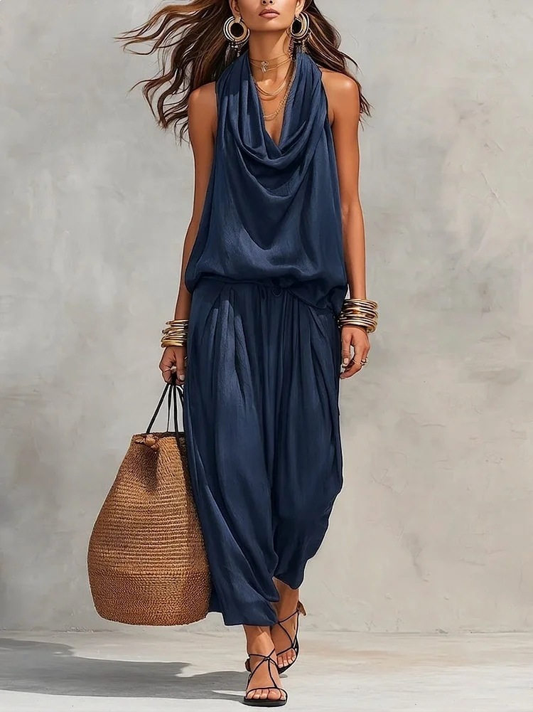 Emmeline | Ensemble avec top sans manches et pantalon