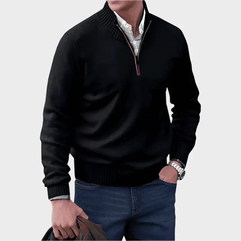 Malik | Pull Élégant Avec Zip
